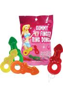 Gummy Finger Ring Dongs 12 Packs Per Display