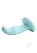 Ryplie Silicone Curved Dildo With Suction Cup 6in - Blue