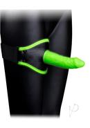 Ouch! Thigh Strap-on Glow In The Dark - Green