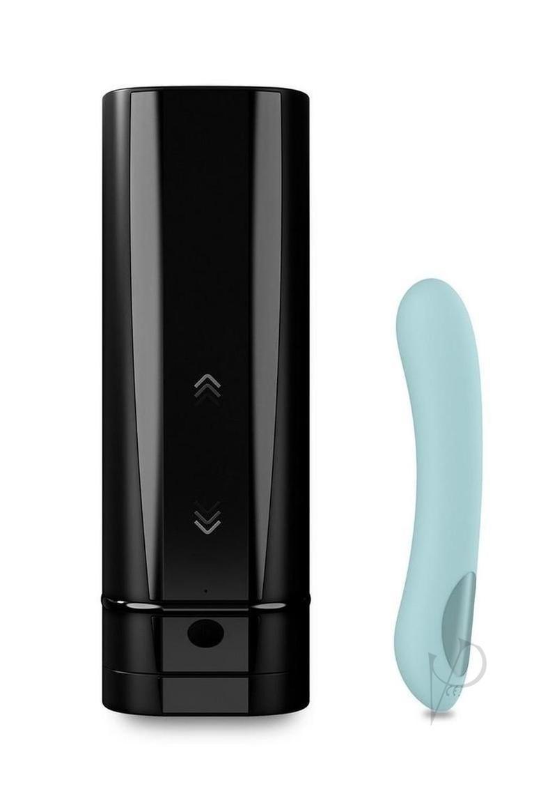 Kiiroo Onyx+ And Pearl2+ Couple Set Masturbator And Vibrator - Turquoise